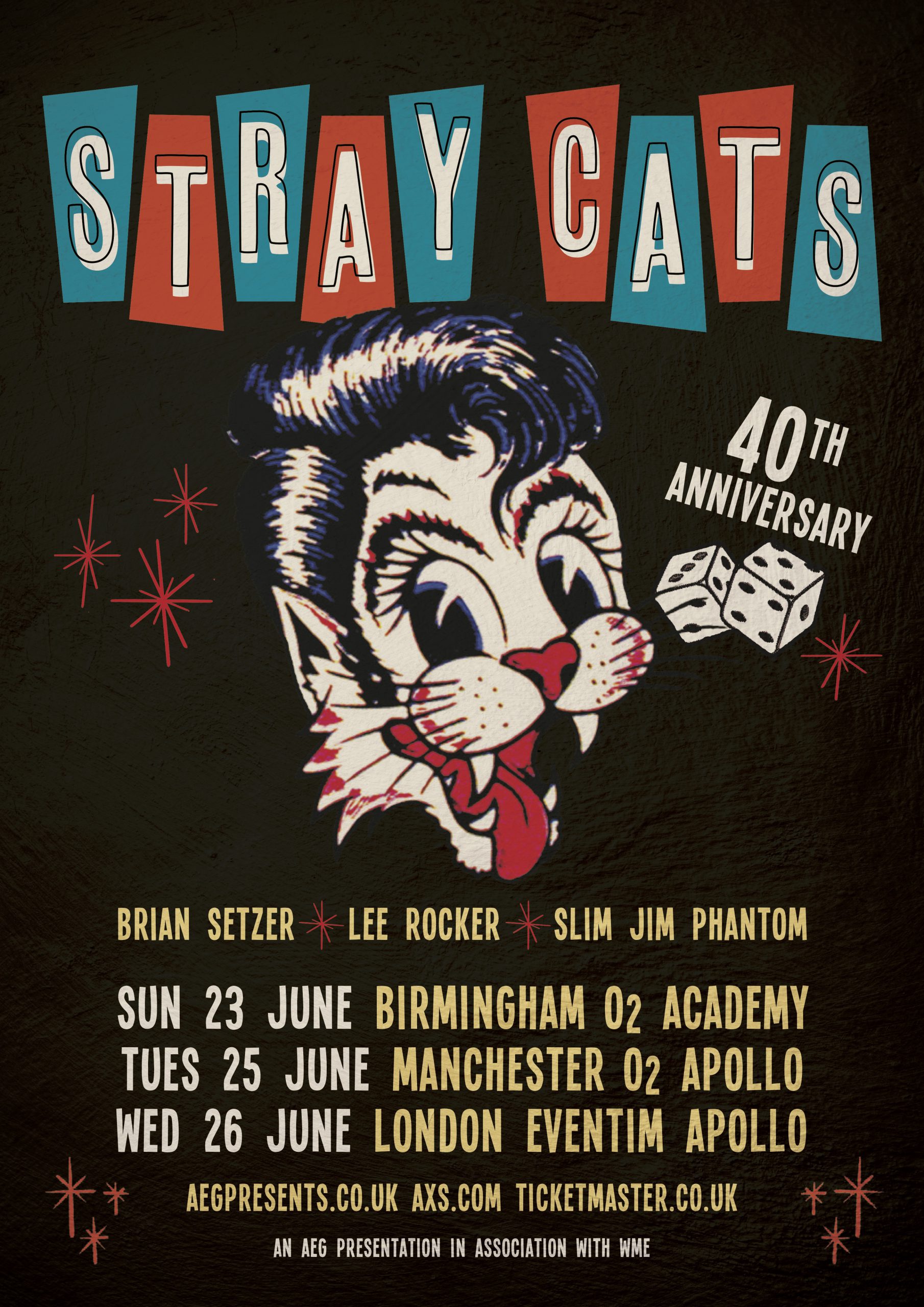 STRAY CATS ストレイ キャッツ 特大 ポスター 85 5cm×61cm